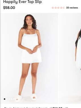Show Me Your MuMu White Happily Ever Top Slip